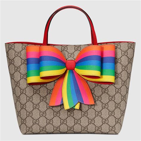 rainbow gucci purse|gucci gg embossed backpack.